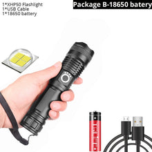 이미지를 갤러리 뷰어에 로드 , 드롭 배송 xhp50.2 가장 강력한 손전등 5 모드 usb 줌 led 토치 xhp50 18650 또는 26650 배터리 최고의 캠핑, 야외