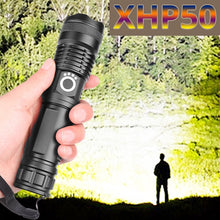 이미지를 갤러리 뷰어에 로드 , 드롭 배송 xhp50.2 가장 강력한 손전등 5 모드 usb 줌 led 토치 xhp50 18650 또는 26650 배터리 최고의 캠핑, 야외

