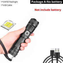 이미지를 갤러리 뷰어에 로드 , 드롭 배송 xhp50.2 가장 강력한 손전등 5 모드 usb 줌 led 토치 xhp50 18650 또는 26650 배터리 최고의 캠핑, 야외
