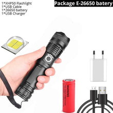 이미지를 갤러리 뷰어에 로드 , 드롭 배송 xhp50.2 가장 강력한 손전등 5 모드 usb 줌 led 토치 xhp50 18650 또는 26650 배터리 최고의 캠핑, 야외

