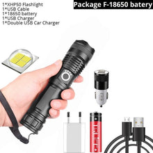 이미지를 갤러리 뷰어에 로드 , 드롭 배송 xhp50.2 가장 강력한 손전등 5 모드 usb 줌 led 토치 xhp50 18650 또는 26650 배터리 최고의 캠핑, 야외
