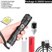 이미지를 갤러리 뷰어에 로드 , 드롭 배송 xhp50.2 가장 강력한 손전등 5 모드 usb 줌 led 토치 xhp50 18650 또는 26650 배터리 최고의 캠핑, 야외

