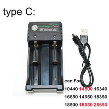 이미지를 갤러리 뷰어에 로드 , USB 충전식 배터리 충전기 18650 14500 AA AAA 1.2V 3.7V 리튬 이온 고속 1/2/3 포트 슬롯 18350 배터리 충전
